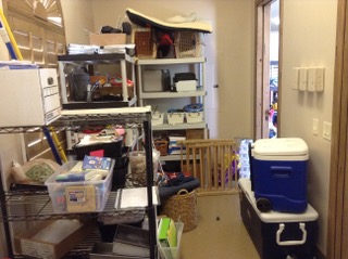 Storage Room Organization: Before